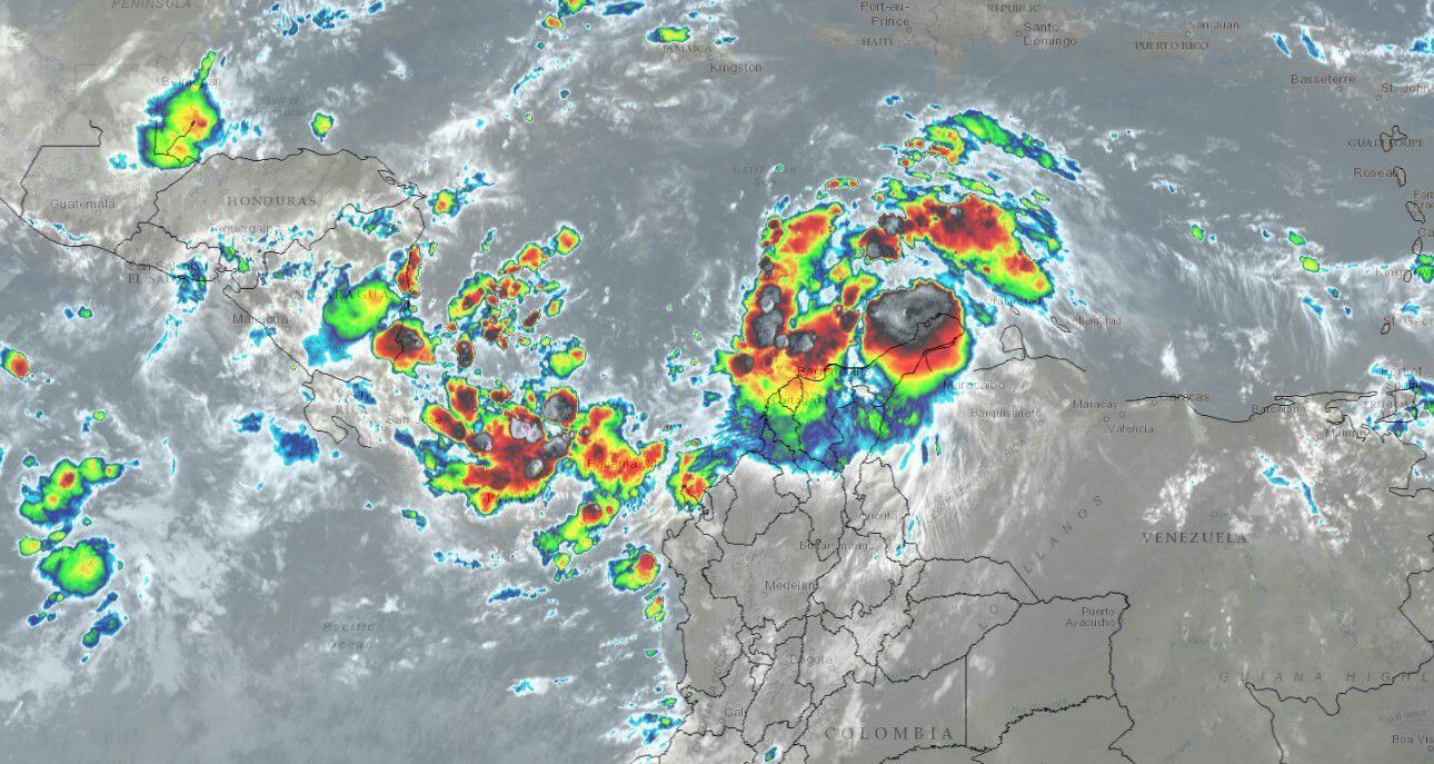 Recorrido tormenta tropical Julia.