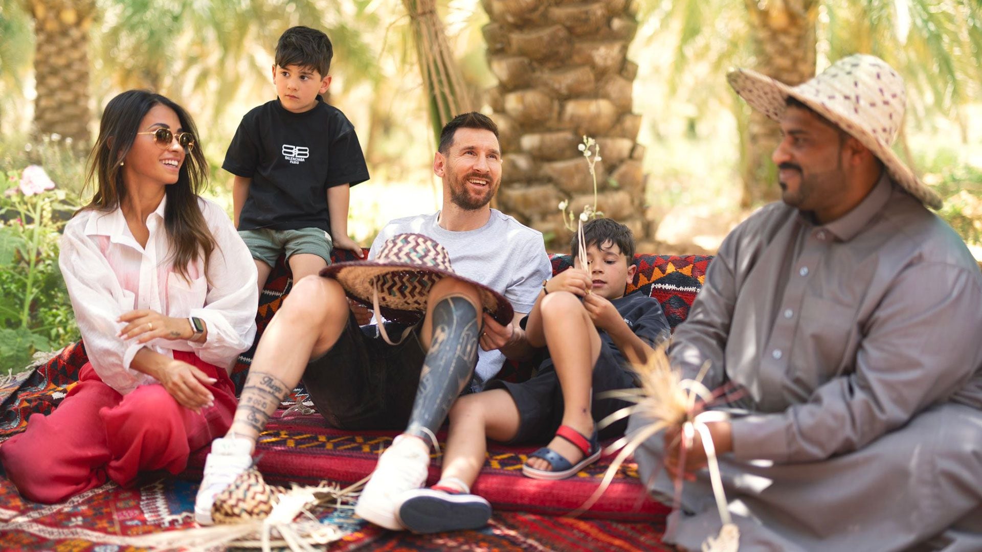 La visita de Messi y su familia a Arabia Saudita
