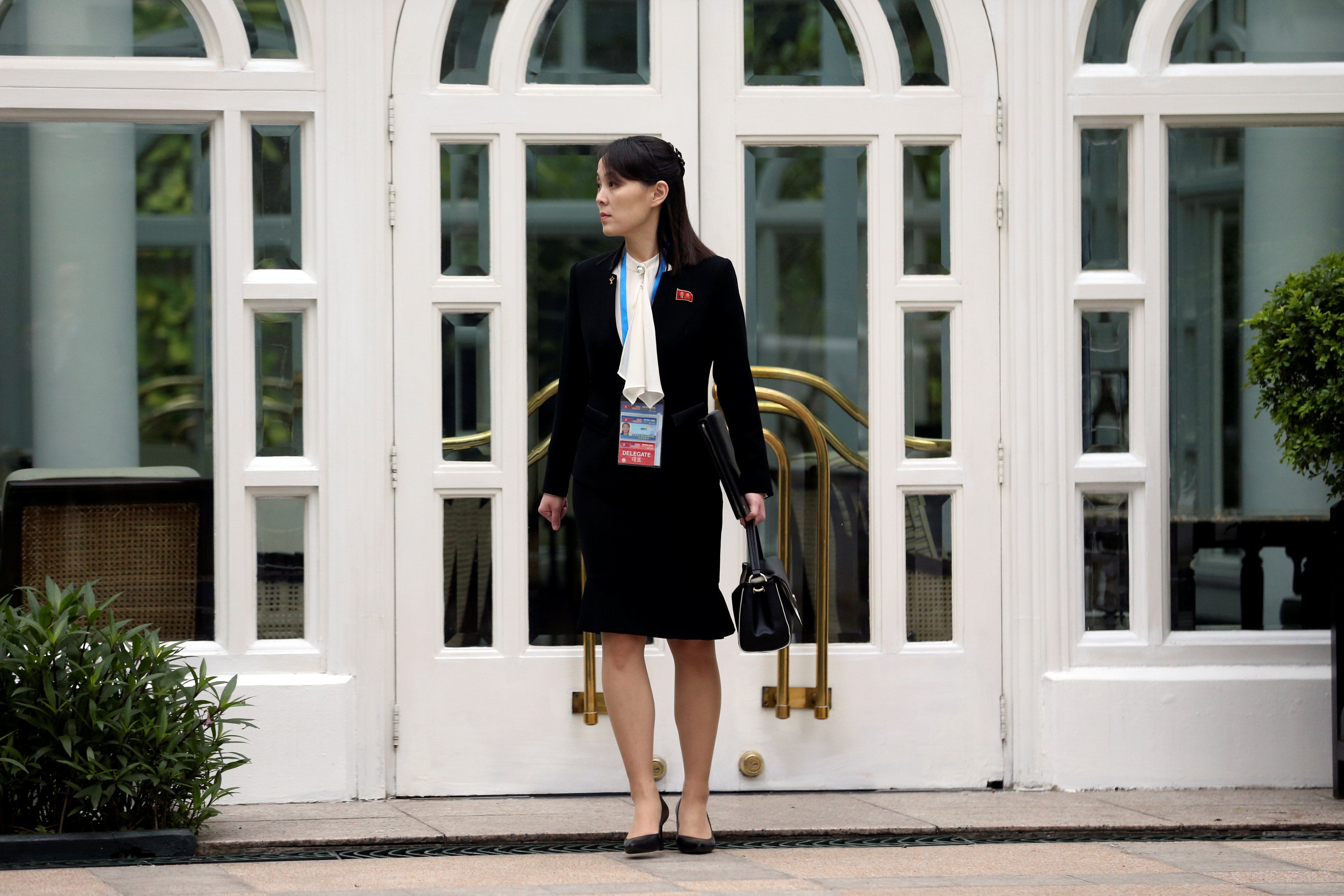 Kim Yo jong, hermana del dictador de Corea del Norte, Kim Jong un, quien se encuentra en grave estado, durante la cumbre en Hanoi entre Donald Trump y el "líder supremo" (Reuters)