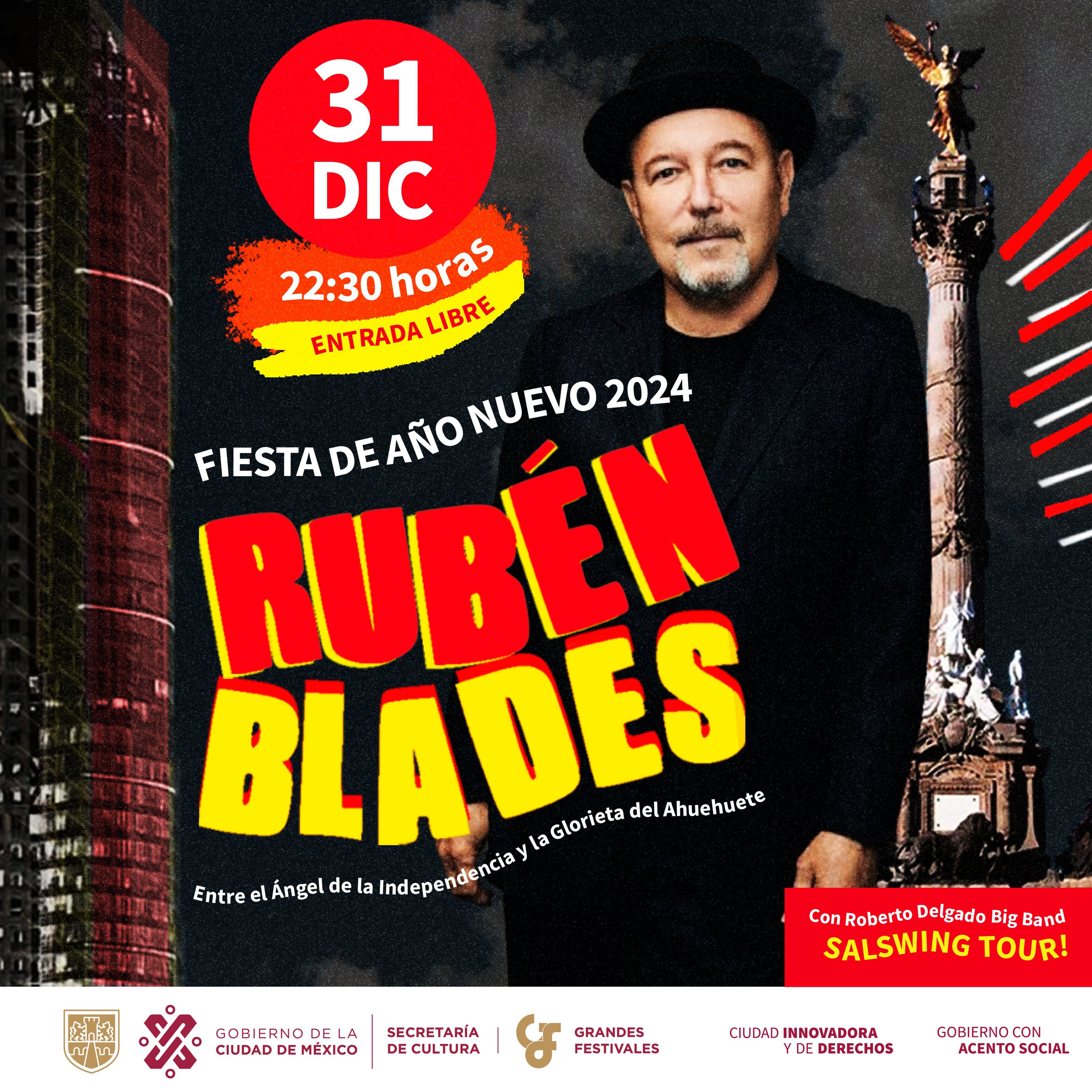 Concierto Rubén Blades CDMX Año Nuevo