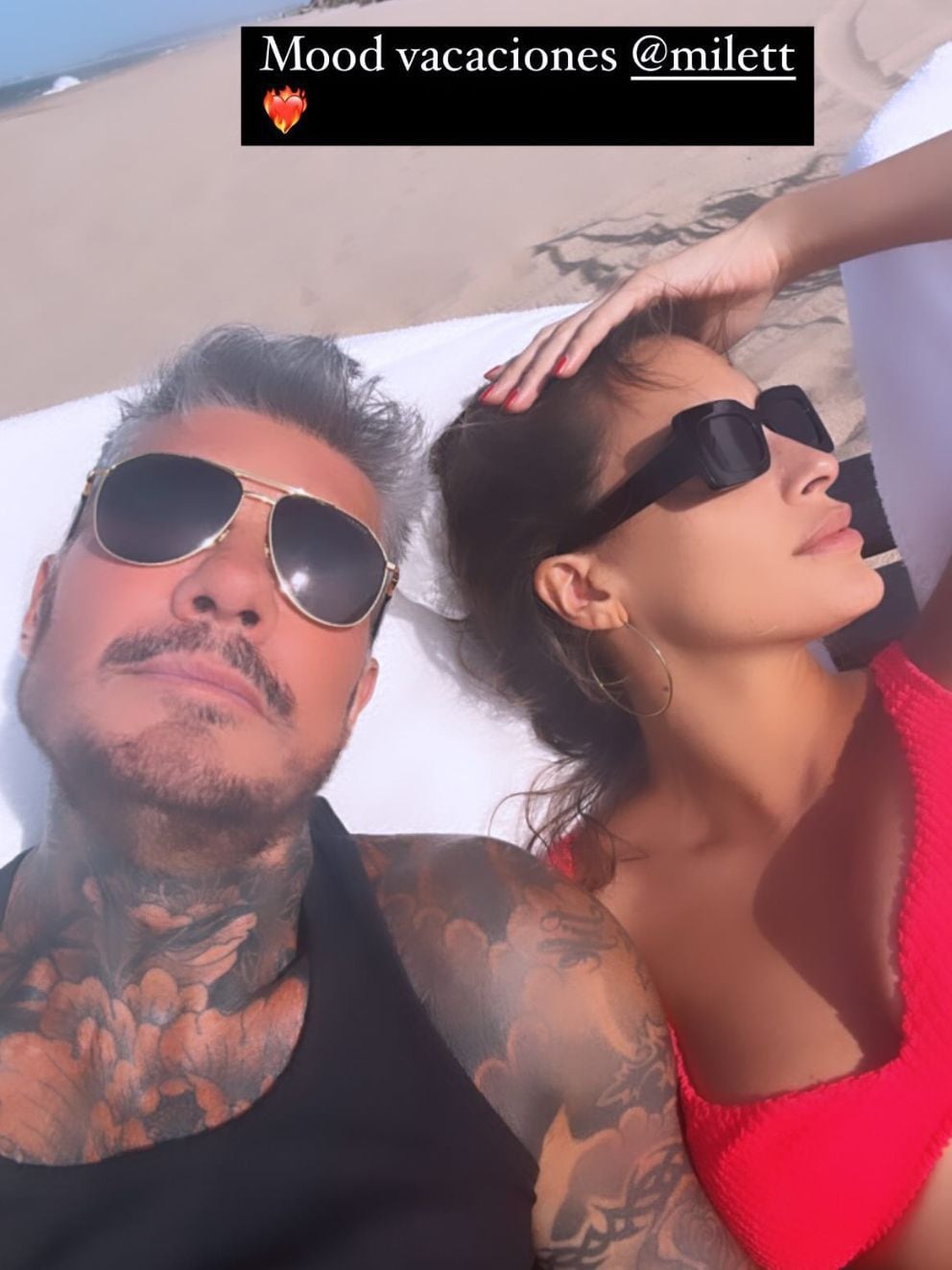 Marcelo Tinelli y Milett Figueroa disfrutan de sus vacaciones ante de viajar a Perú. instagram.