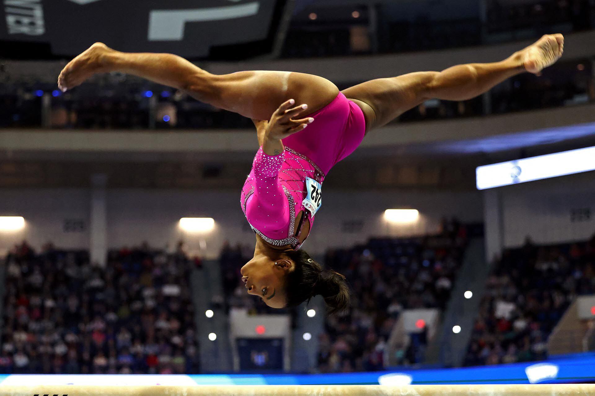 El sorprendente salto de Simone Biles a dos meses de los JJOO