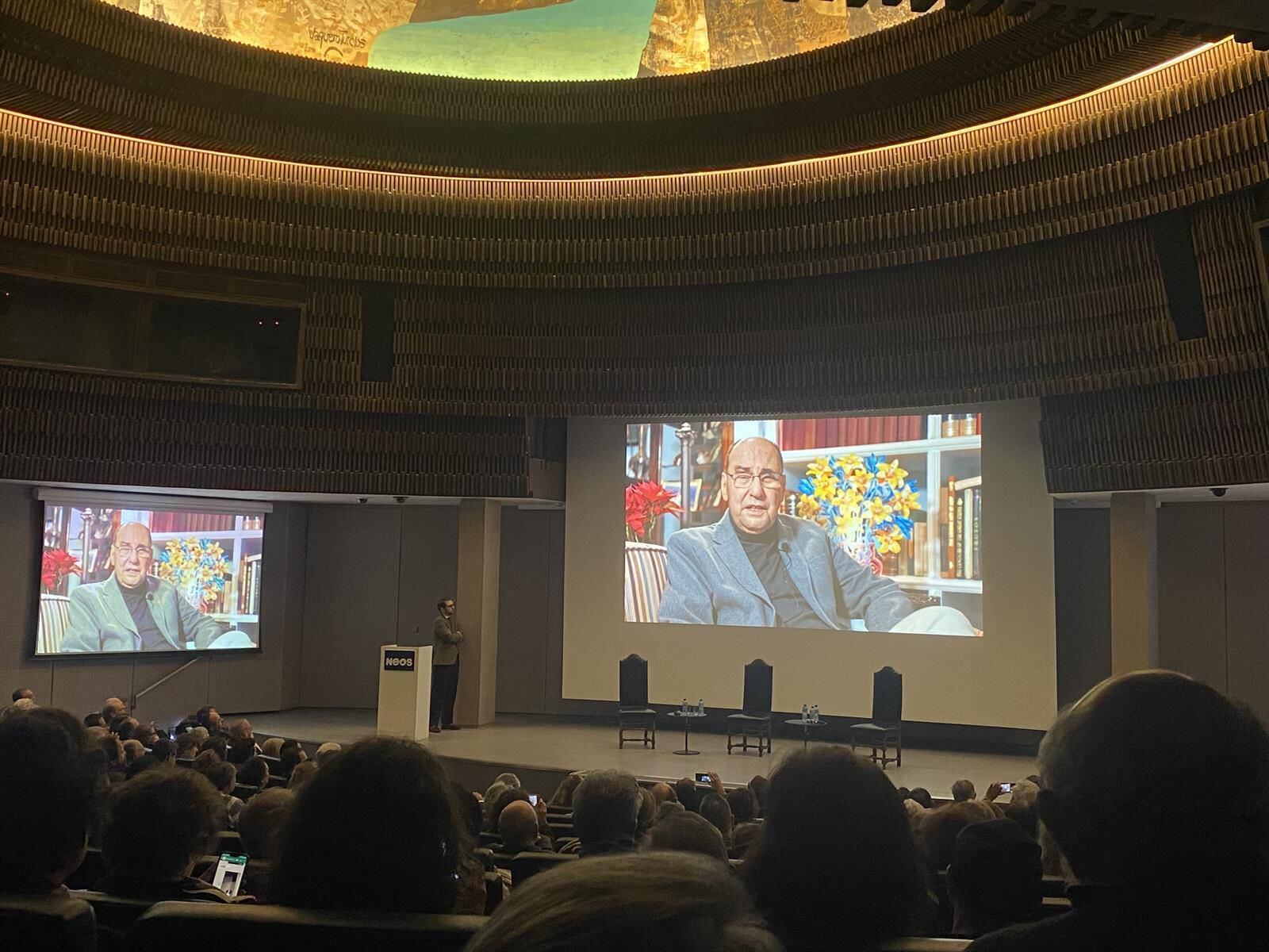 24/01/2024 Alejo Vidal-Quadras reaparece en un vídeo en un acto de NEOS. El expresidente del PP catalán y cofundador de Vox, Alejo Vidal-Quadras, ha aparecido por primera vez en vídeo tras su operación después del atentado que sufrió el pasado 9 de noviembre en el que se ha mostrado preocupado por la situación de España advirtiendo que la "existencia misma de la nación está en peligro". POLITICA 