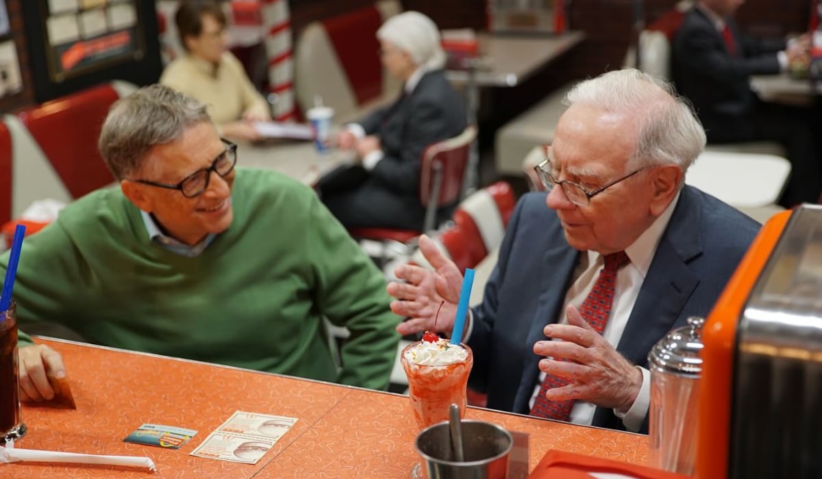 Bill Gates y Warren Buffett en McDonald’s (Instagram: thisisbillgates)