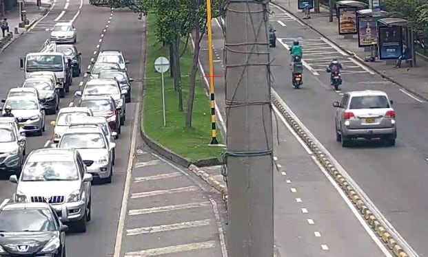 Ya se descongestionó la carrera Séptima en Bogotá luego de accidente de tránsito en la calle 90 - crédito @TransitoBogota/X