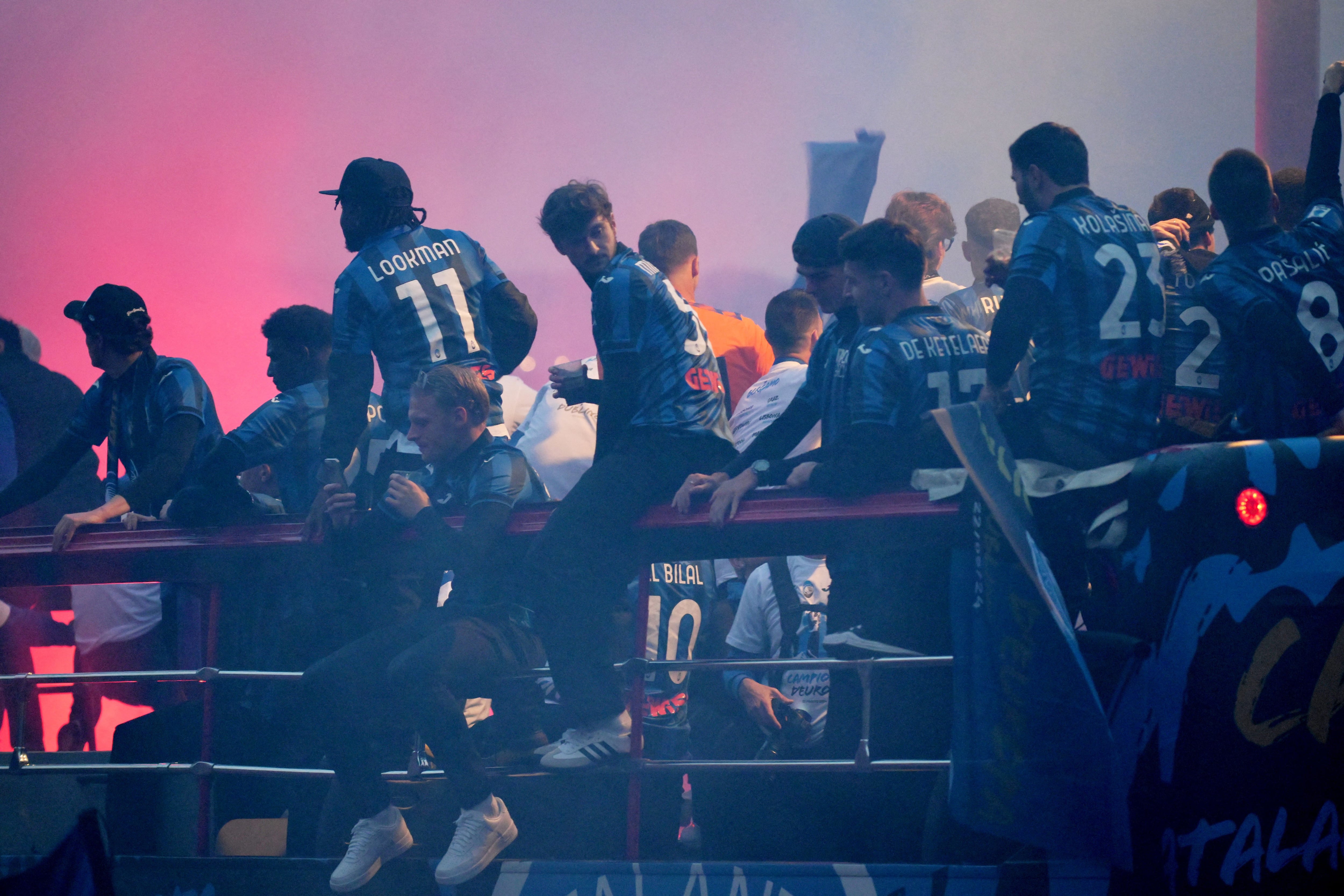 La Atalanta celebra la pasada Europa League. (Daniele Mascolo/Reuters)