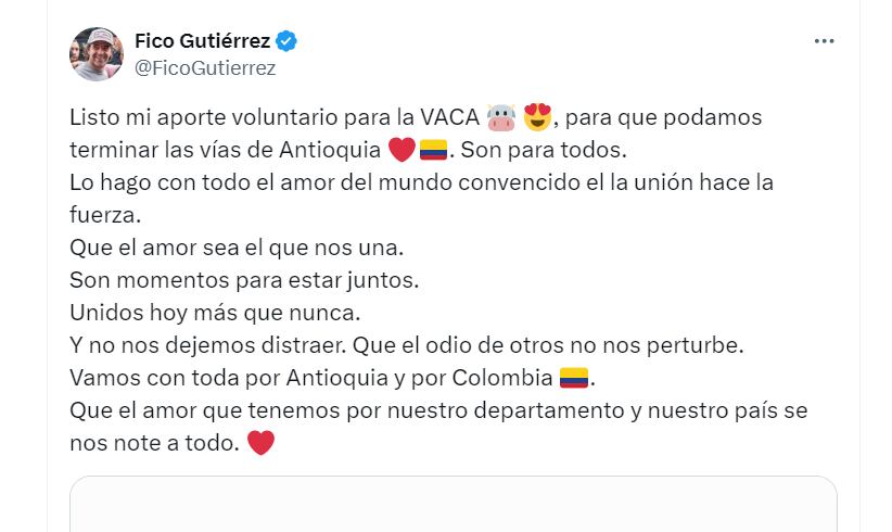 Fico Gutiérrez en X