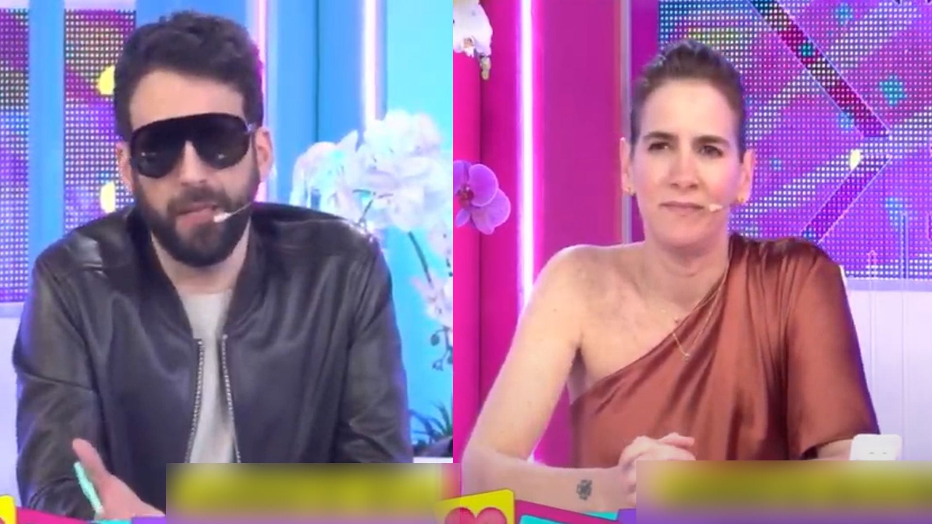 Rodrigo González y Gigi Mitre indignados con Dalia Durán. (Willax)