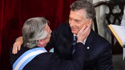 Alberto Fernández y Mauricio Macri, cuando todavía había cierta paz entre ambos