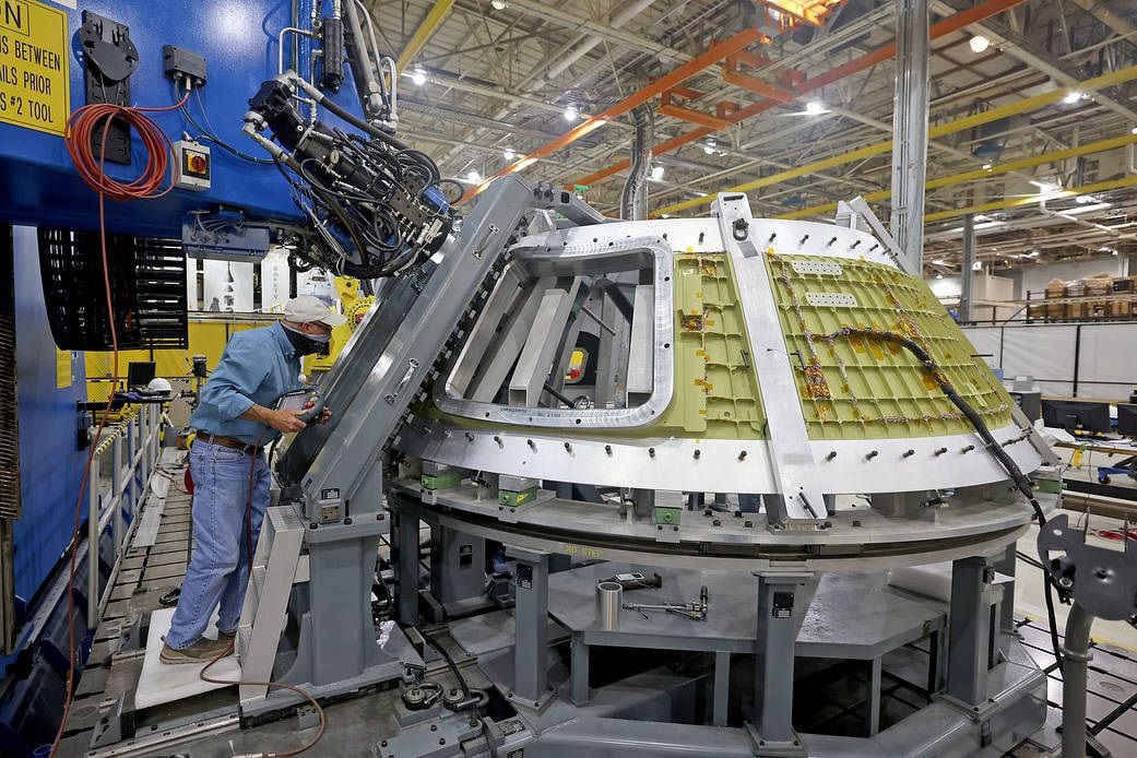 La nave espacial Orion destinada a la misión Artemis III que llevará a la primera mujer y al próximo hombre a la Luna se encuentra en ya pleno proceso de producción (MICHAEL DEMOCKER/EP) 