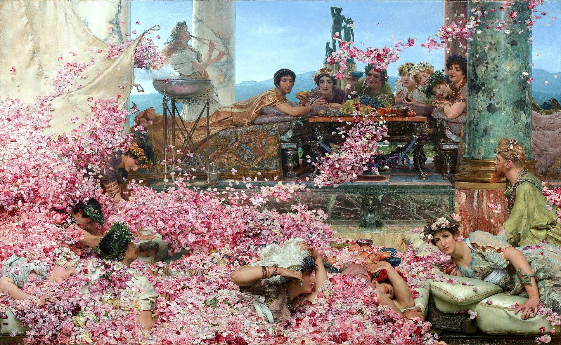 “Las rosas de Heliogábalo” del holandés Lawrence Alma-Tadema