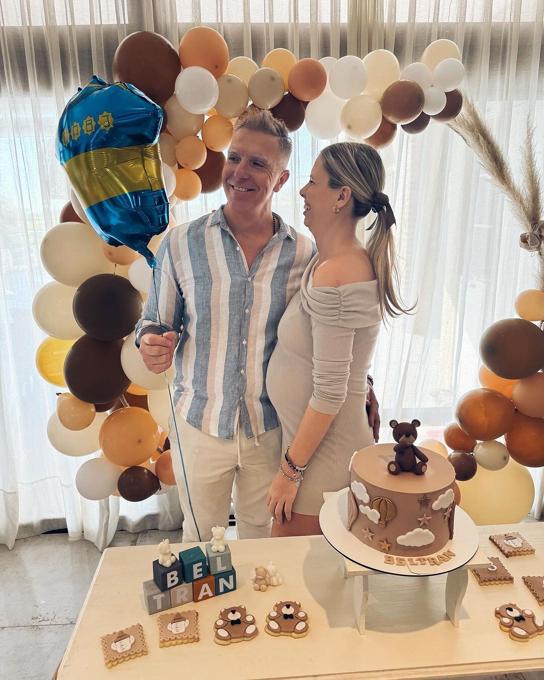 Alejandro Fantino y Coni Mosqueira mostraron el baby shower de su hijo