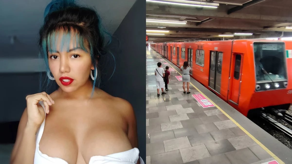 VIDEO de Luna Bella: internautas critican a la influencer por su contenido para OnlyFans grabado en el Metro de CDMX