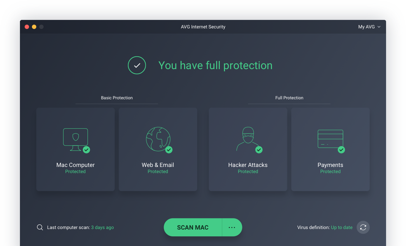 AVG Internet Security, software antivirus gratuito con muchas funciones. (AVG)