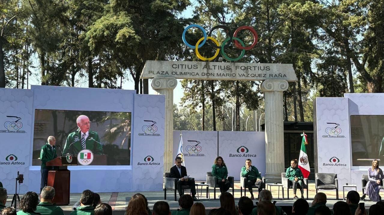 Banco Azteca y Comité Olímpico Mexicano firman convenio de colaboración rumbo a París 2024.