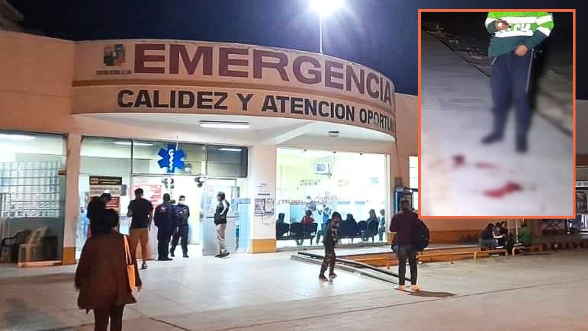 Menor de 17 años recibió un disparo en la cabeza. Foto composición: Ministerio de Información-Huacho.