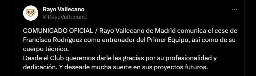 Rayo Vallecano, con Falcao García pocos minutos en cancha