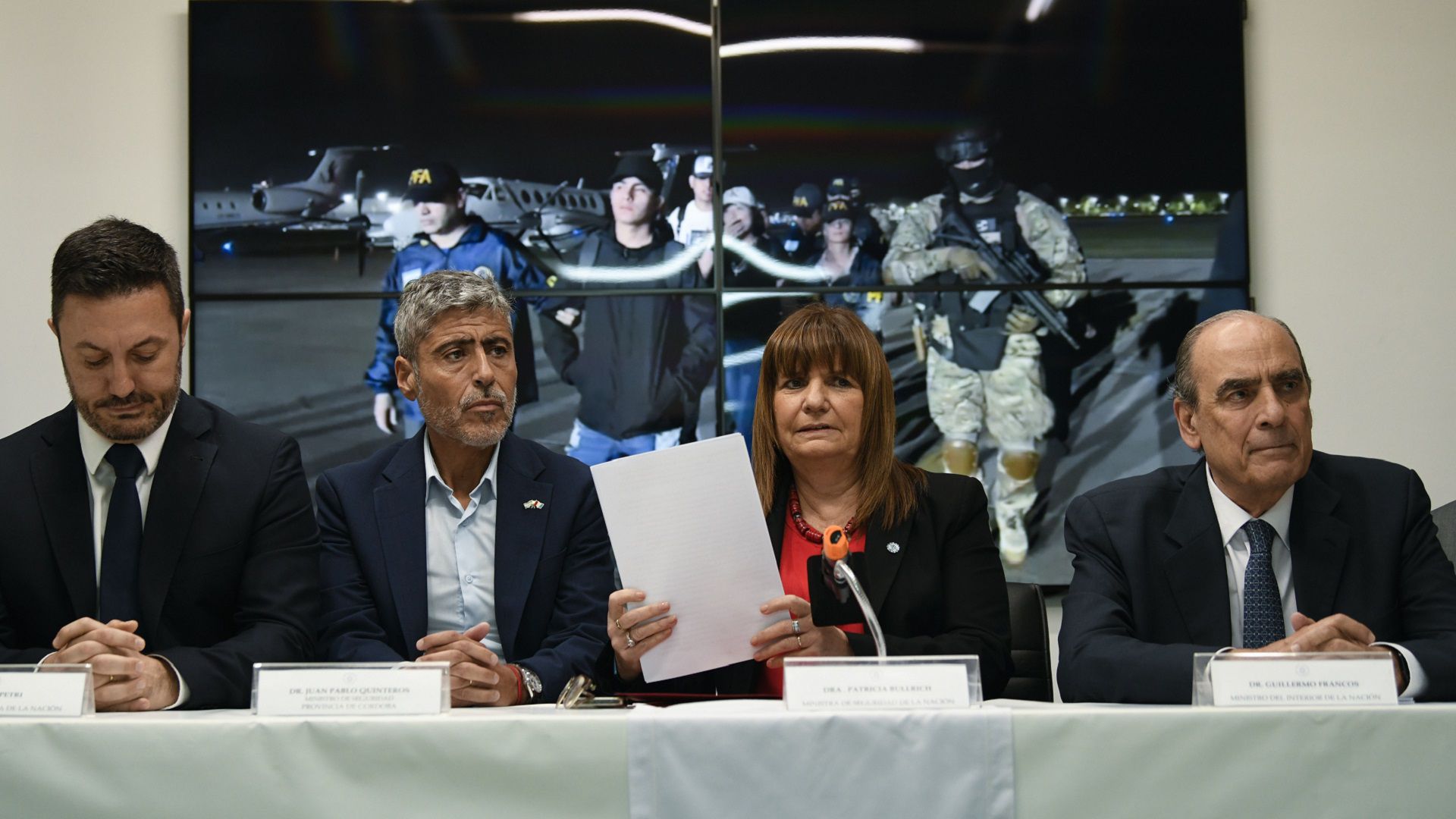 Patricia Bullrich y Guillermo Francos