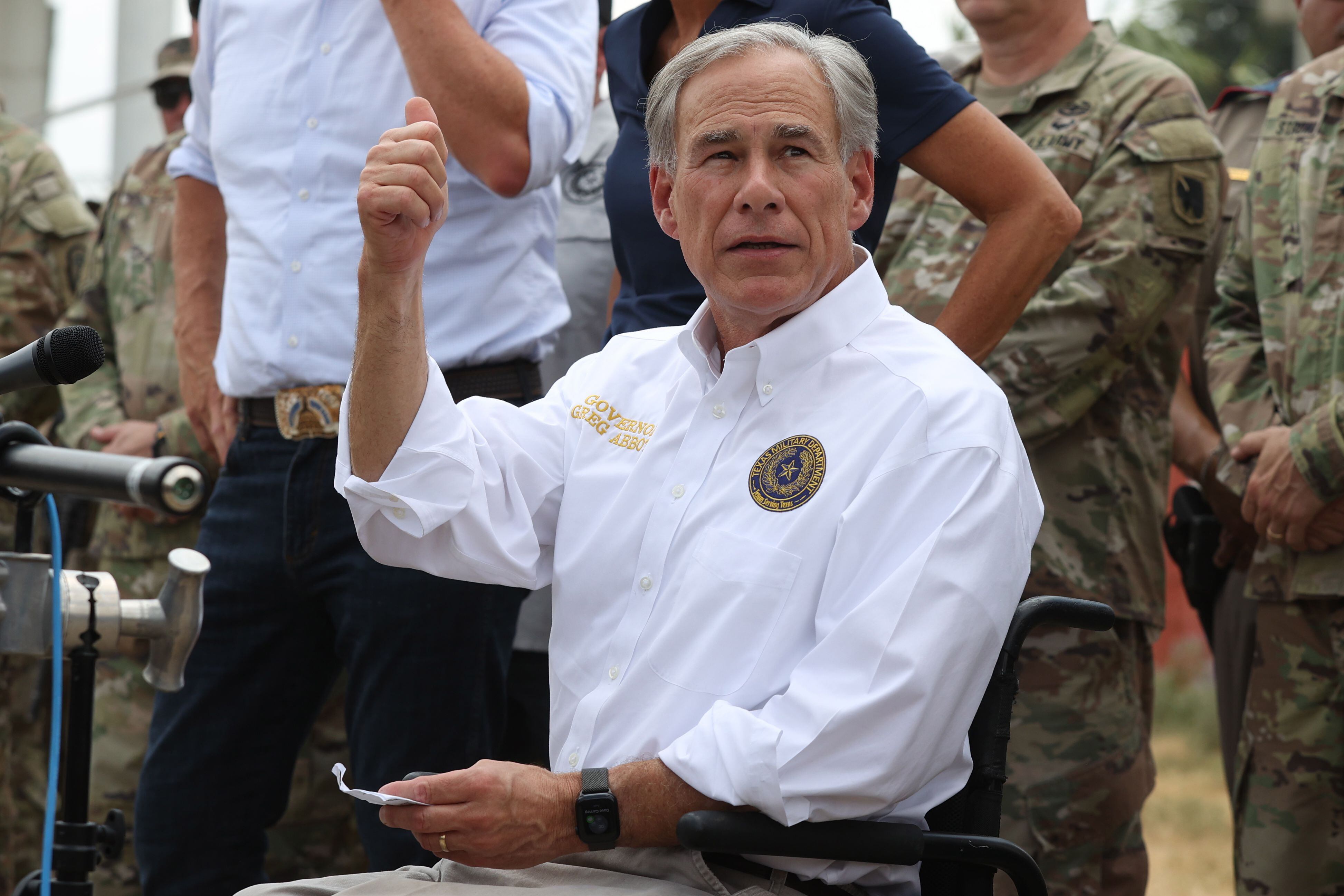 El gobernador de Texas, el republicano Greg Abbott. EFE/EPA/ADAM DAVIS 