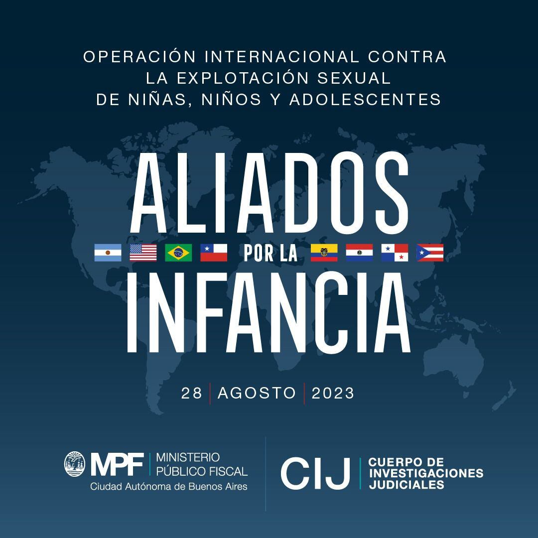 El flyer del operativo mundial