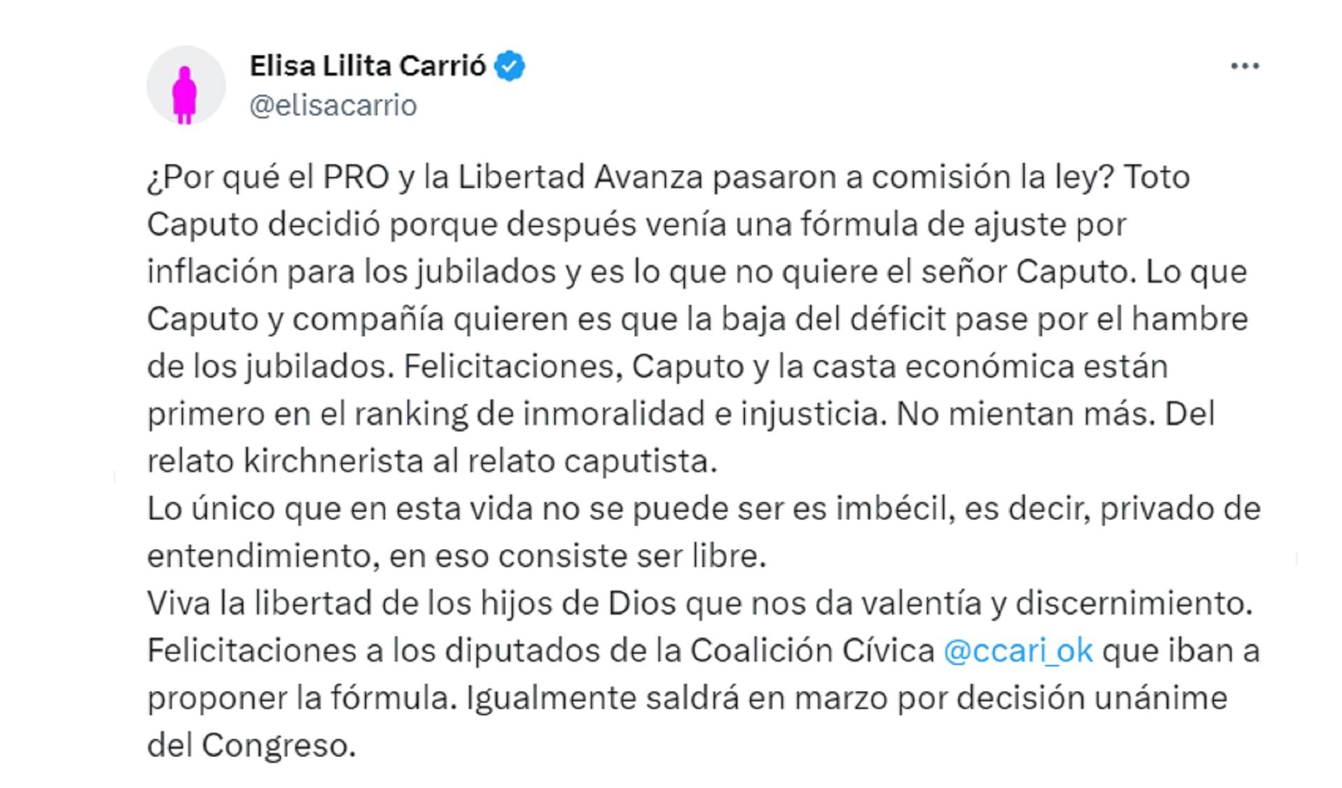 Elisa Carrió