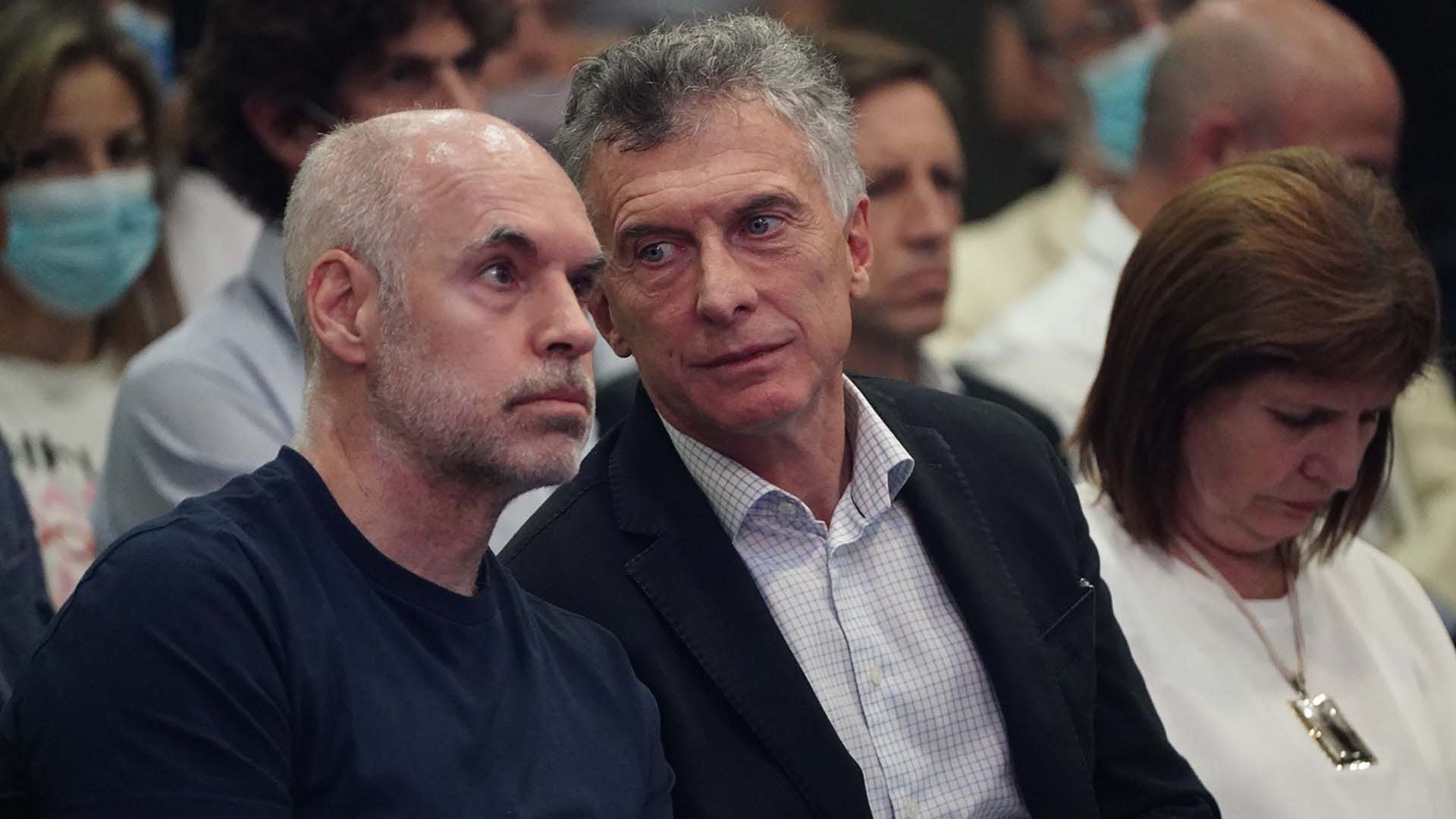 Mauricio Macri, Horacio Rodríguez Larreta, Patricia Bullrich (Franco Fafasuli)