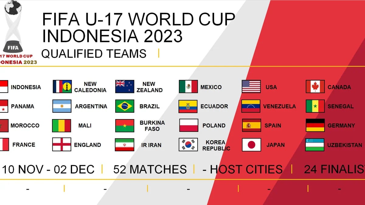 Semifinales Mundial Sub 17: fechas, horarios y dónde ver en vivo los  partidos de Indonesia 2023