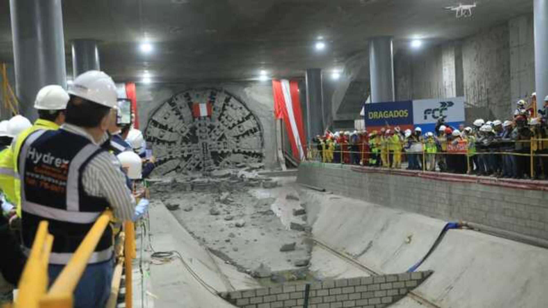 La tuneladora “Micaela” es una maquinaria que realiza diversos trabajos en esta obra de excavación para la Línea 2 de Metro de Lima| MTC