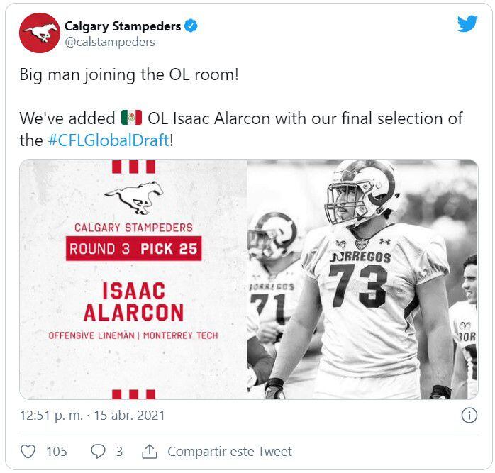 Isaac Alarcón tiene una labor muy complicada para poder integrar el plantel  de los Cowboys de Dallas