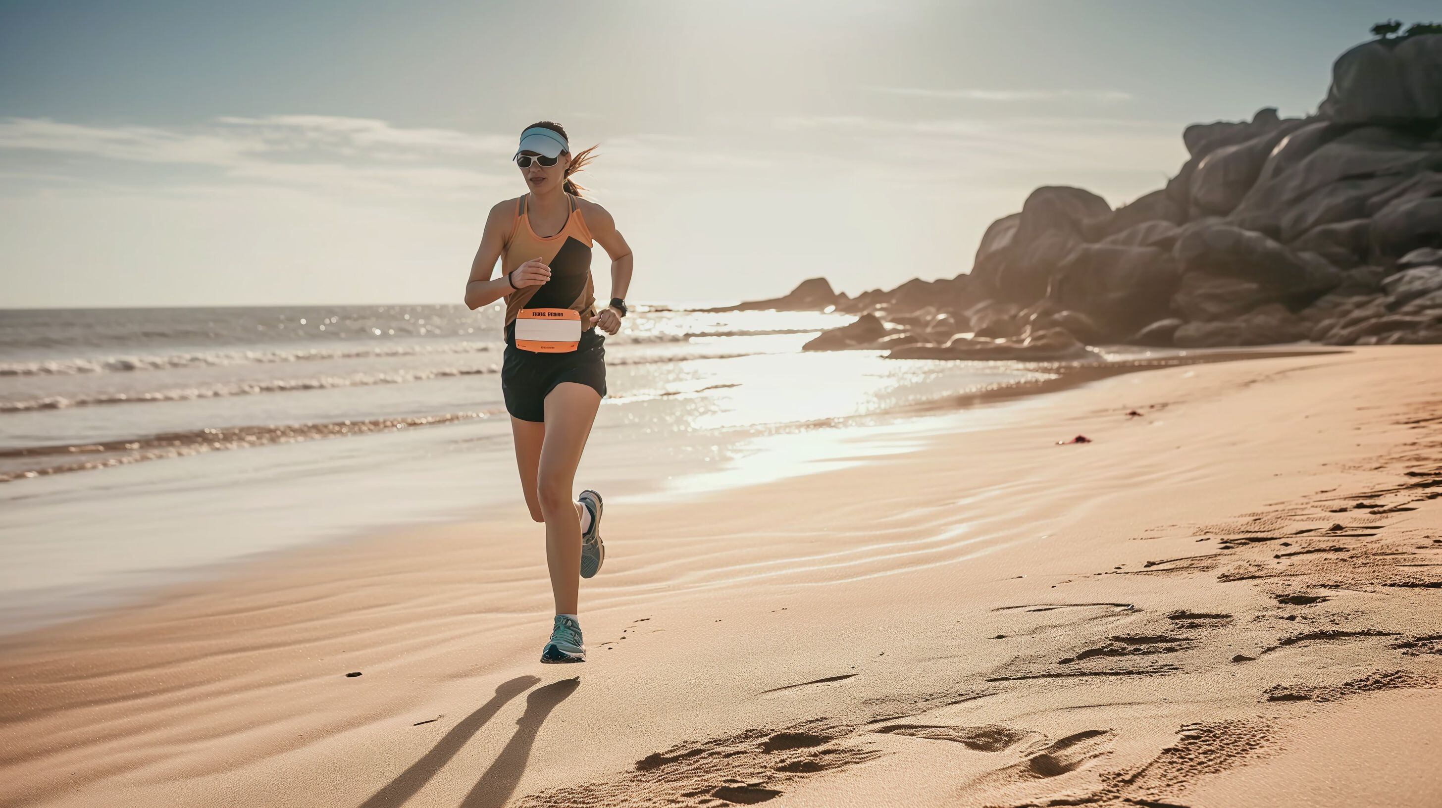 Un deportista corre en la playa - (Imagen Ilustrativa Infobae)