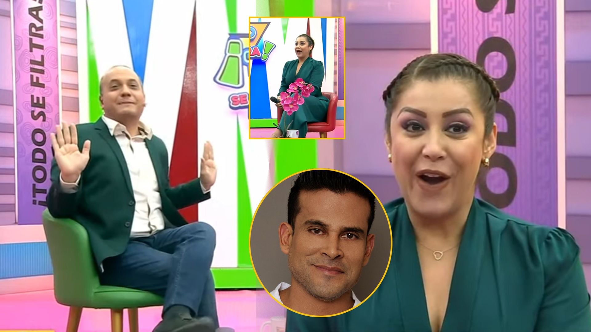 Kurt Villavicencio pone en aprietos a Karla Tarazona en vivo. (Captura: Préndete)