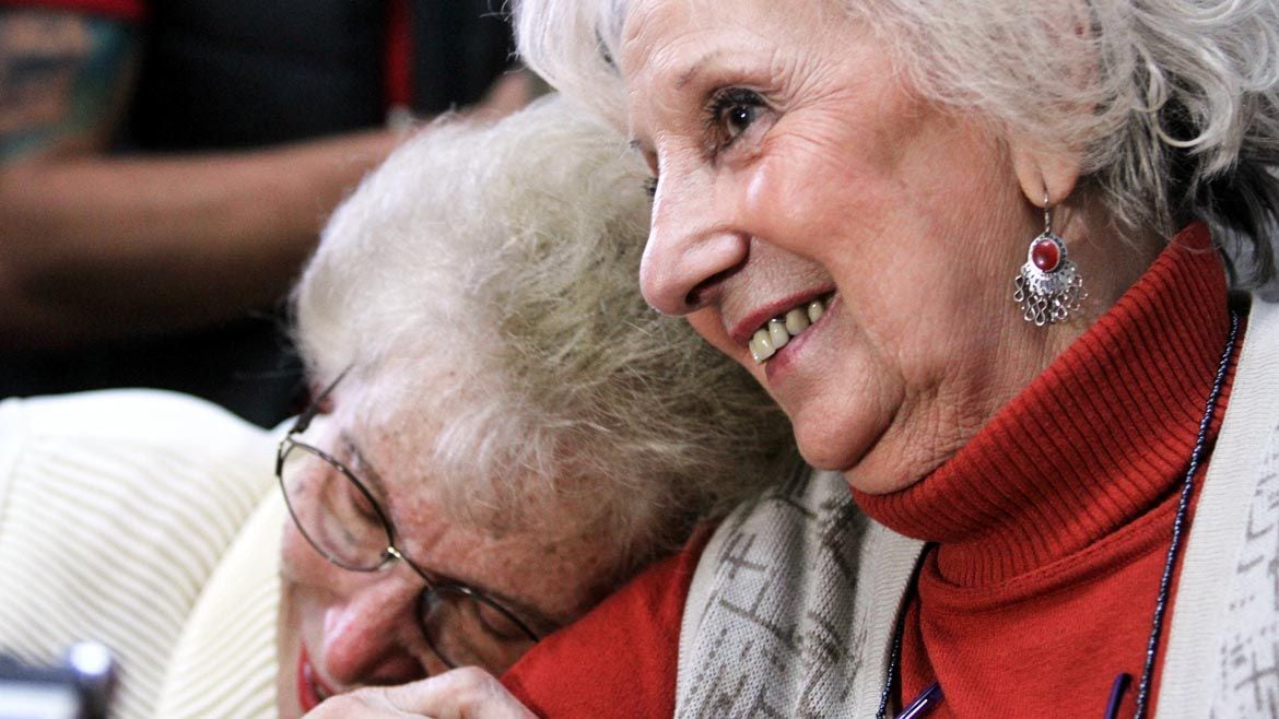 Estela junto a la Abuela Lita Boitano, que cumplió 92 en julio pasado 