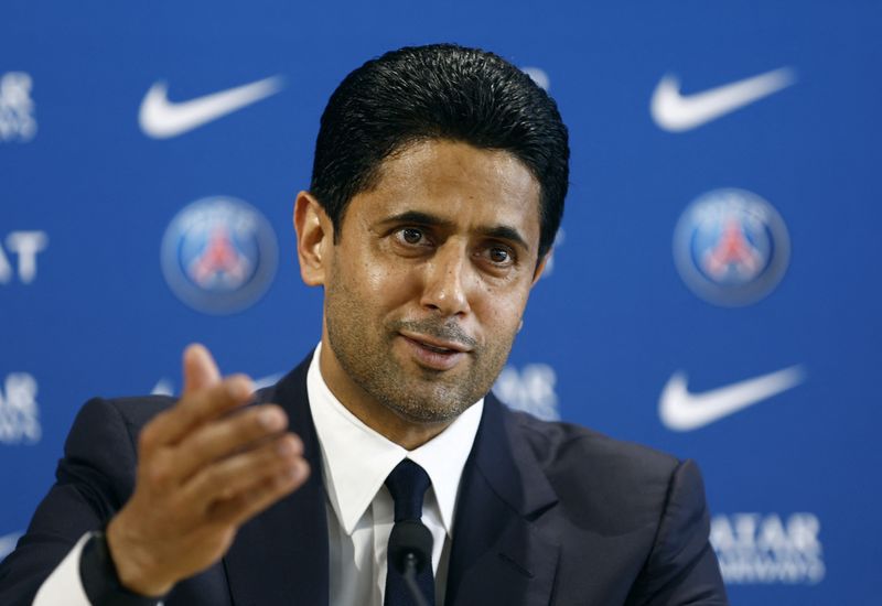 El presidente del Paris St Germain, Nasser Al-Khelaifi.