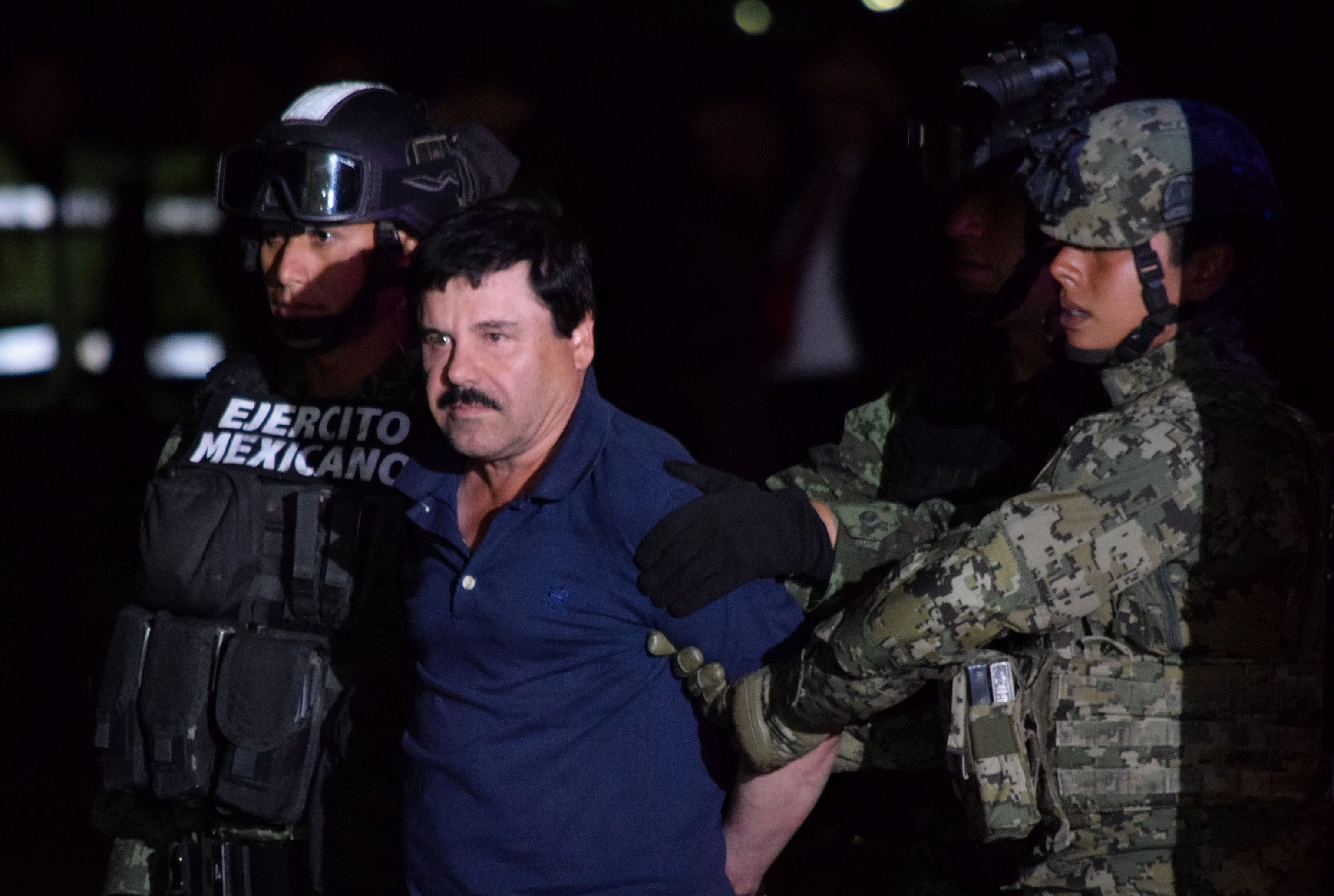 Joaquín 'El Chapo Guzmán' durante su segunda detención (Foto: Europa Press)