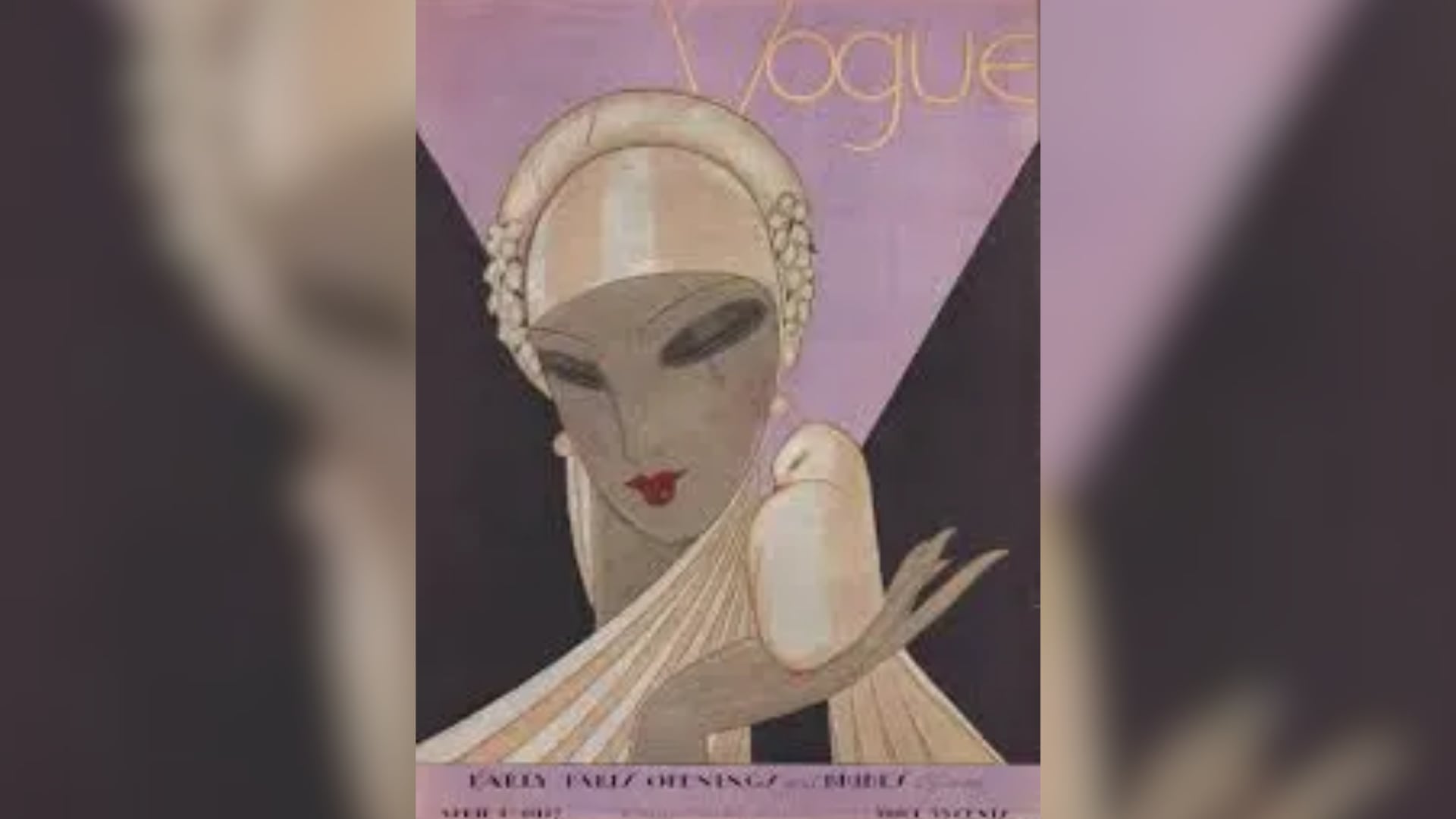 Tapa de la revista Vogue (1927), ilustración de Reynaldo Luza.