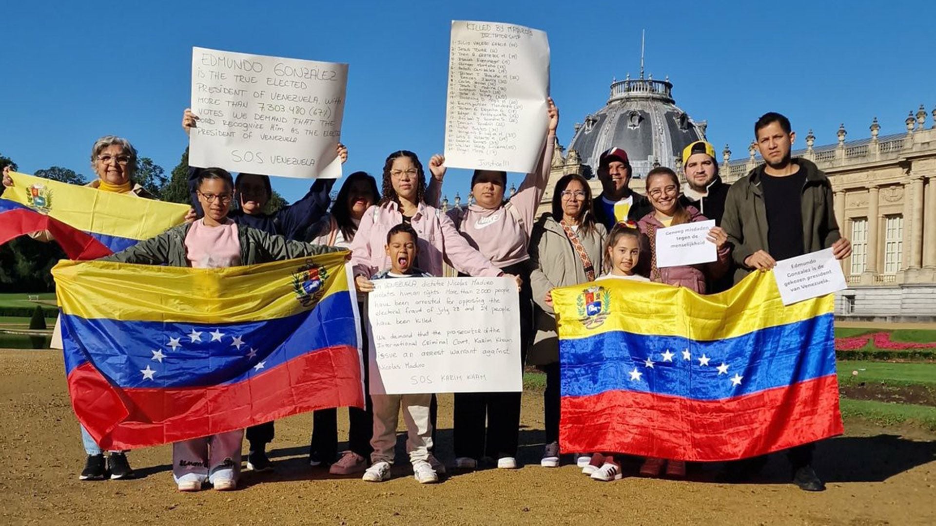 Protestas por Venezuela en Bélgica

