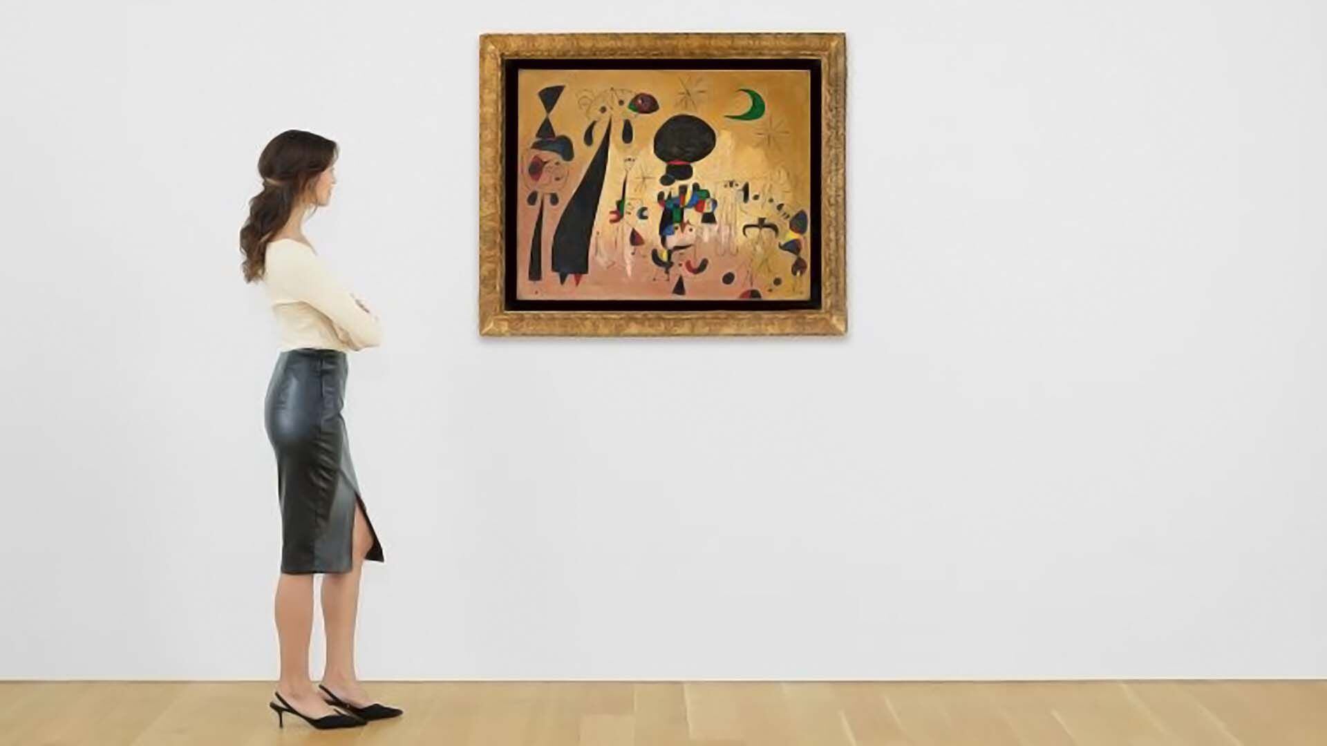 "Mujeres, luna, estrellas", de Joan Miró, marcó un récord en la obra del artista 