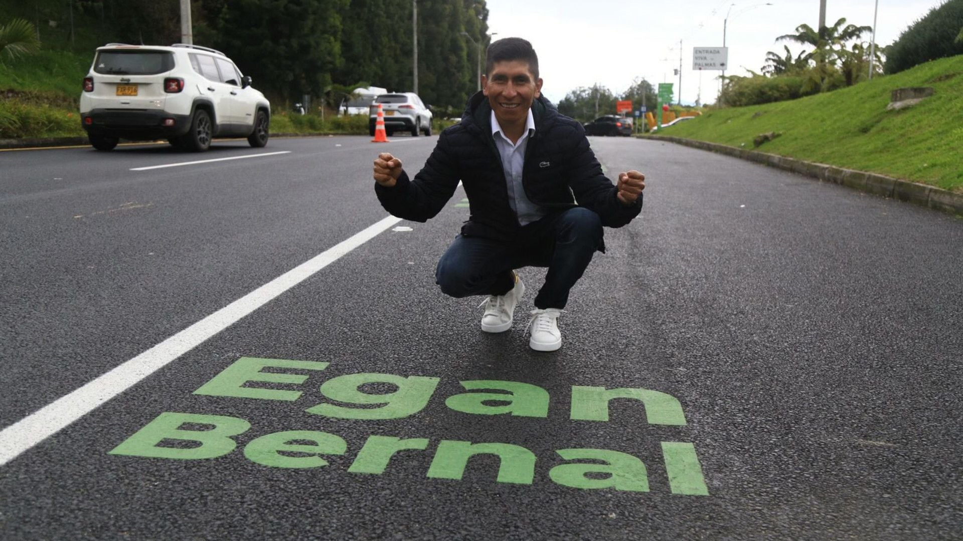 Ao apresentar a proposta para seu evento em Antioquia, Nairo Quintana lembrou Egan Bernal /GOBERNACIÓN DE ANTIOQUIA