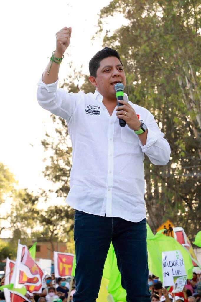 Ricardo Gallardo Cardona, candidato de la alianza PVEM-PT a la gubernatura de San Luis Potosí (Foto: Twitter / @RGC_Mx)