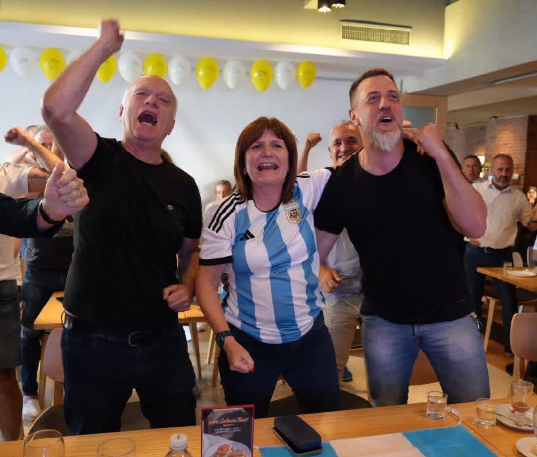 Néstor Grindetti, Patricia Bullrich y Diego Kravetz