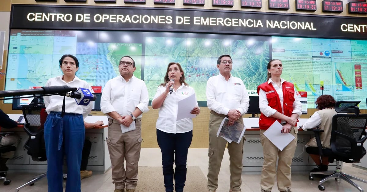 Dina Boluarte: new measures to deal with the emergency due to landslides and rains in the country