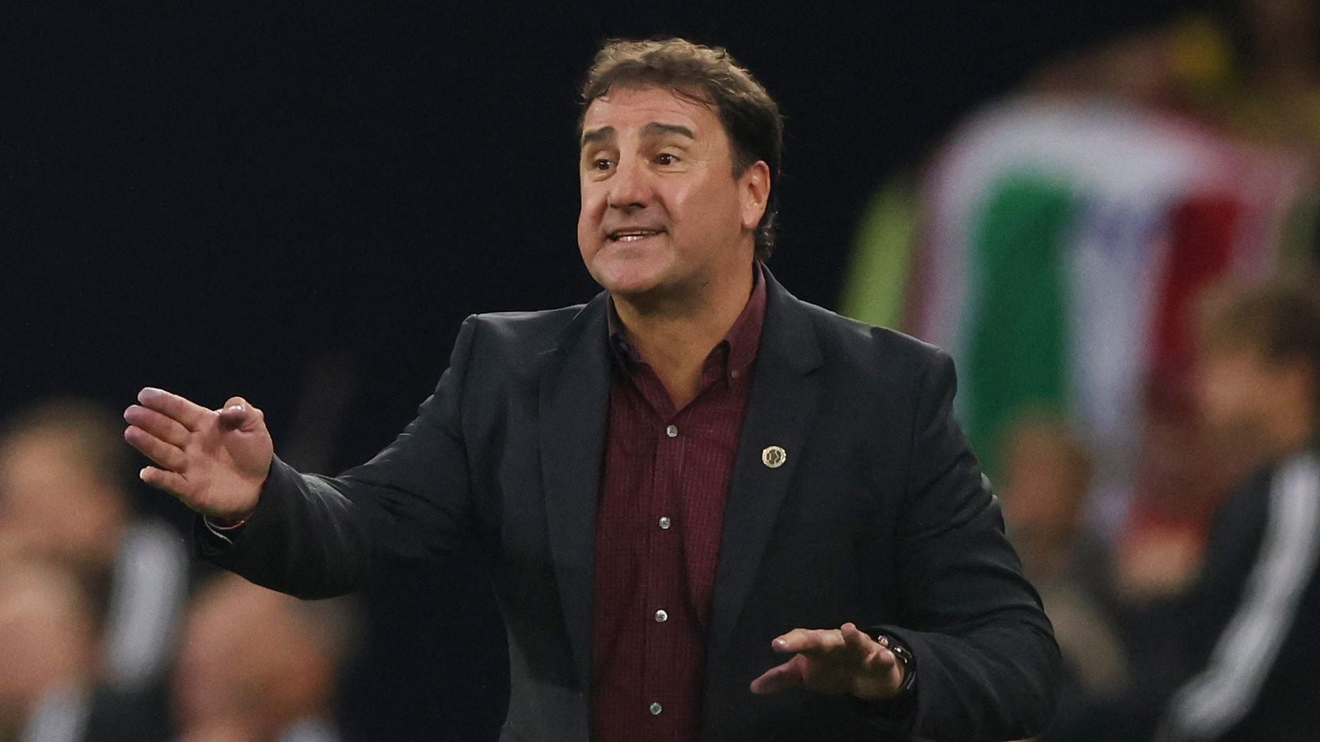 Soccer Football - International Friendly - Germany v Colombia - Veltins-Arena, Gelsenkirchen, Germany - June 20, 2023 Colombia coach Nestor Lorenzo REUTERS/Thilo Schmuelgen