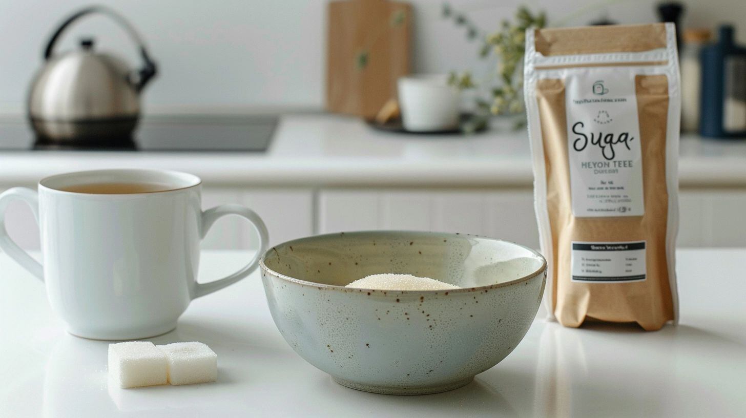 Vista de un paquete de azúcar situado en una cocina moderna, listo para endulzar cualquier receta. Este componente clave de la canasta básica resalta la versatilidad y la necesidad de equilibrar los sabores en nuestra dieta. Palabras clave: azúcar, cocina moderna, endulzar, receta, componente clave, canasta básica, versatilidad, equilibrio de sabores, dieta balanceada, cocina esencial. (Imagen ilustrativa Infobae)