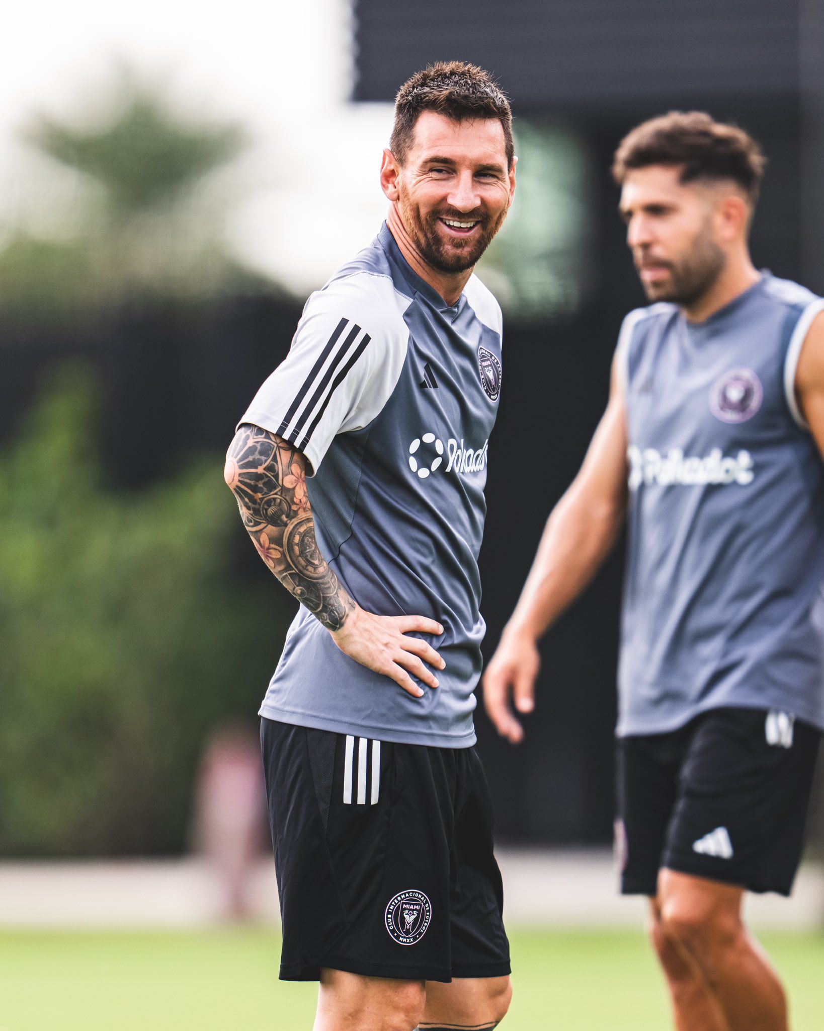 Lionel Messi, en la última práctica de Inter Miami previa al choque con Charlotte (@InterMiamiCF)