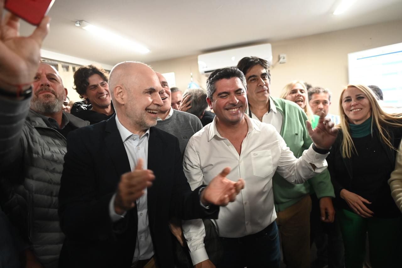 Horacio Rodríguez Larreta con Marcelo Orrego (San Juan)