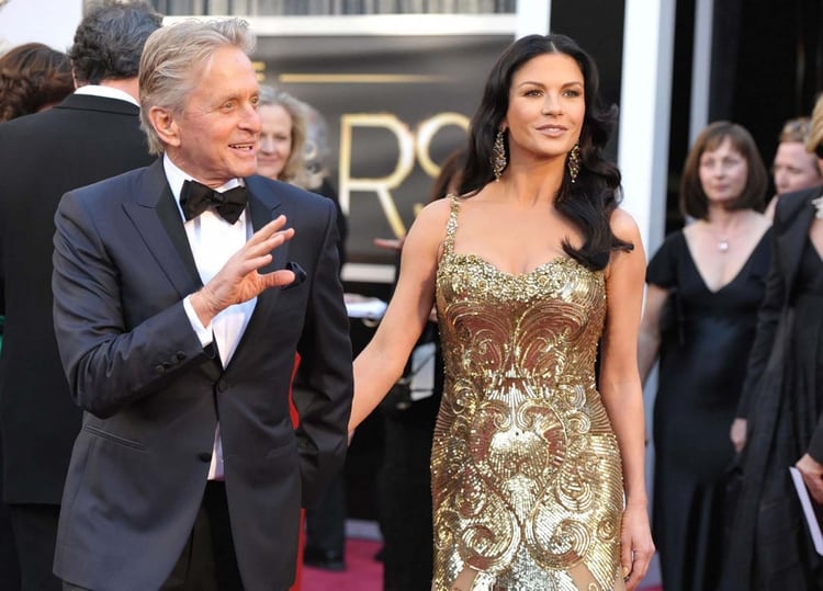 Michael Douglas y Zeta-Jones (AP)