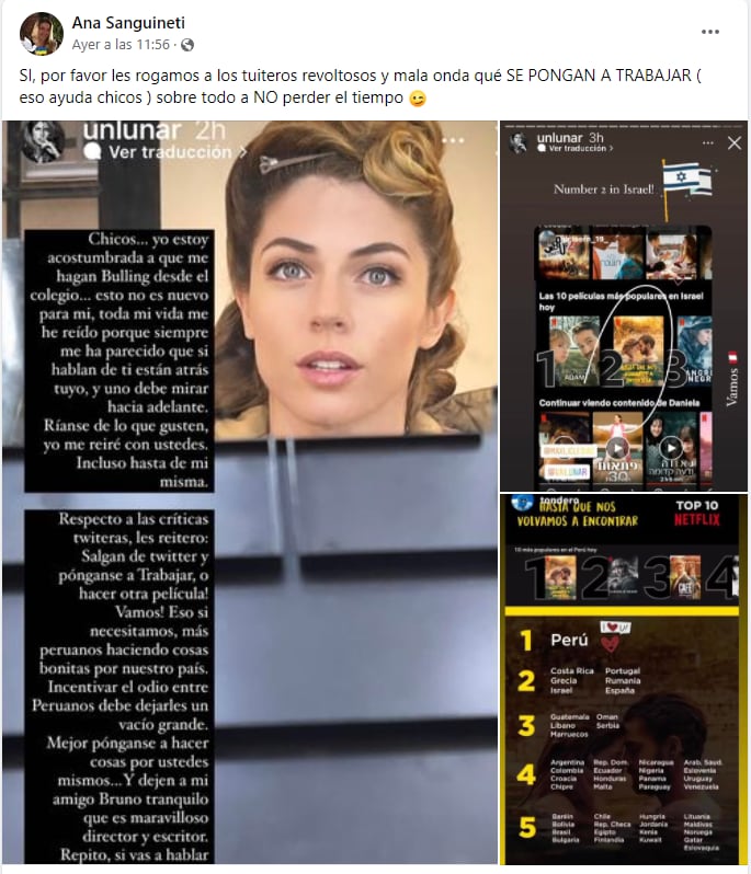 Ana Sanguinetti esce in difesa della figlia Stephanie Cayo.