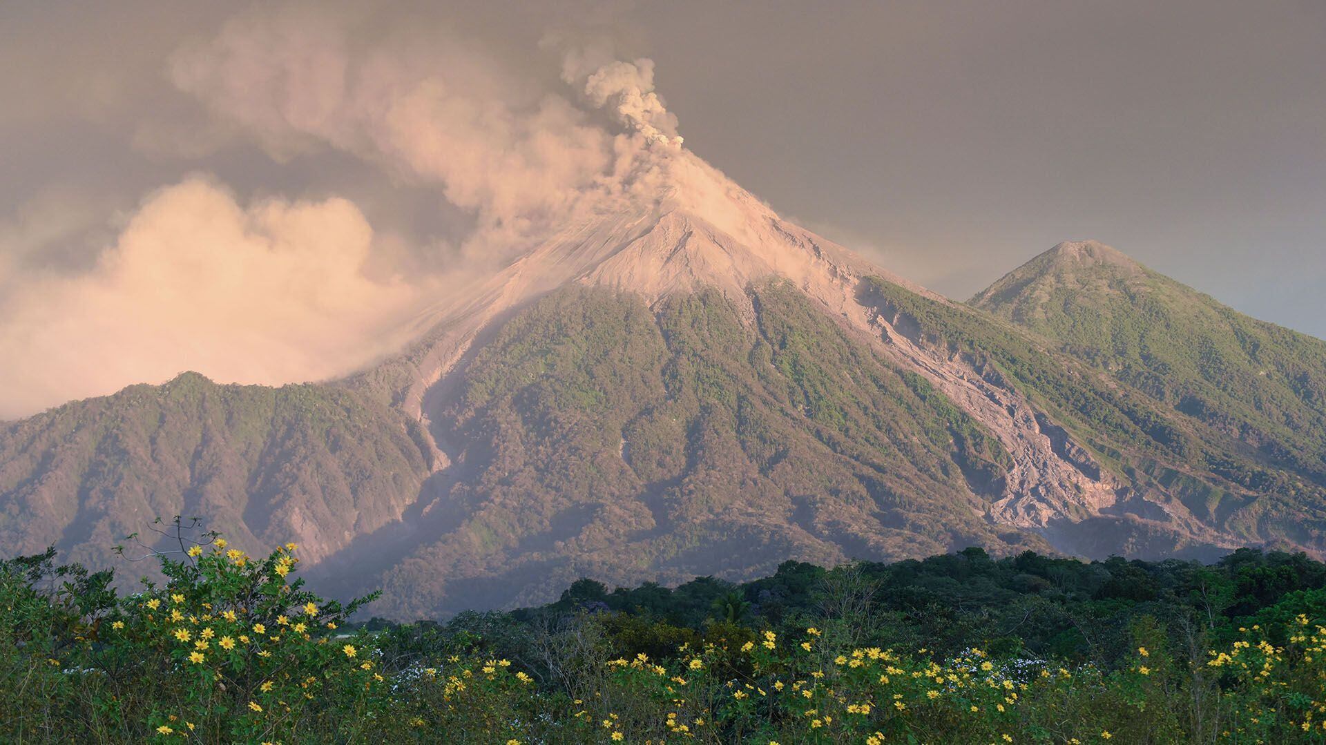 La última erupción fuerte del volcán de Fuego fue en el año 2018. (Archivo Infobae)