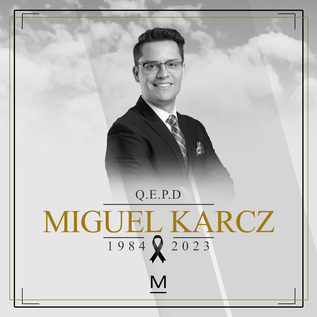 Así se informó de la muerte de Miguel Ángel Karcz en las redes sociales de Multimedios. (Captura X: multimediostv)