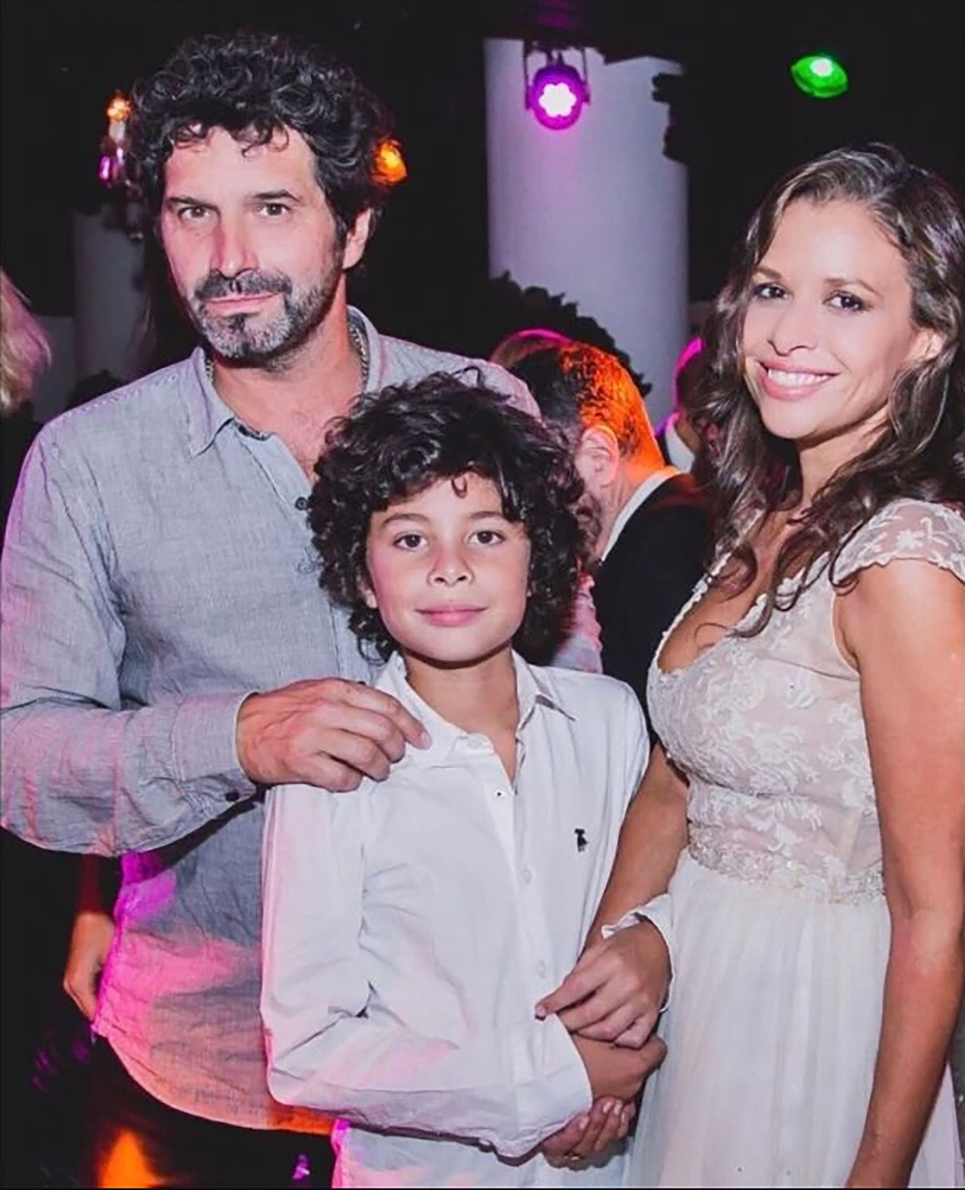Julieta Ortega, su ex Iván Nobre y Benito, el hijo de ambos. La pareja se separó cuando su heredero tenía tres años
